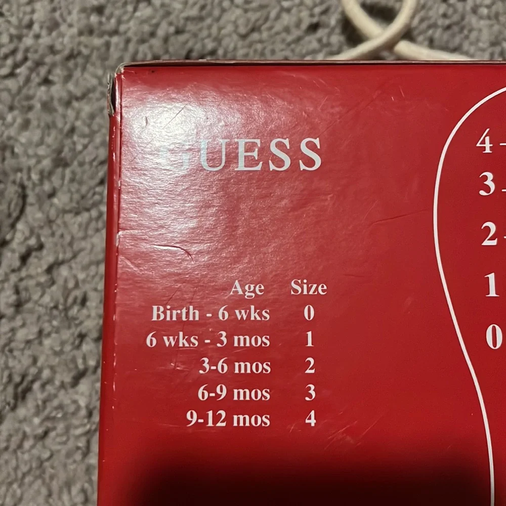 Guess Zebra Infant Baby Shoes Ballerina new Girls Size 4, 9-12 Months